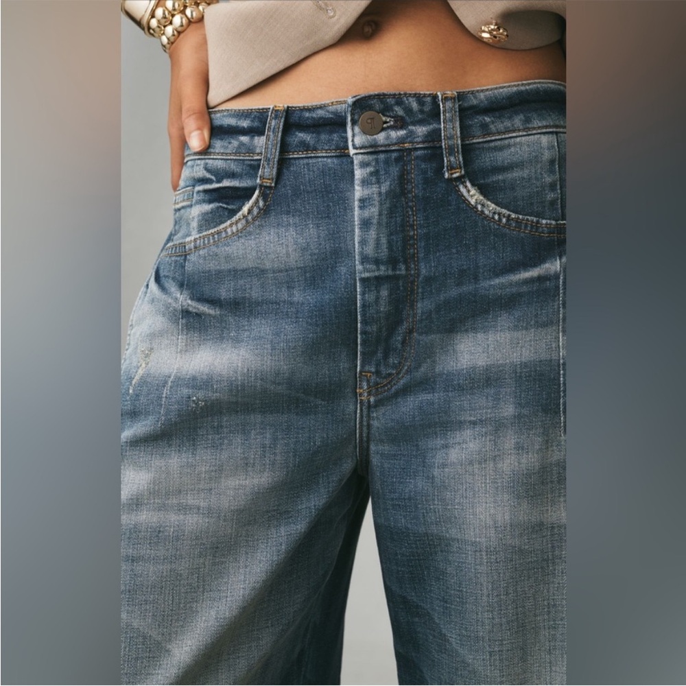 Anthropologie The Kenna Mid-Rise Heritage Barrel Jeans Size 31 NWT - Picture 7 of 16